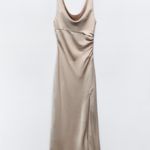 ZARA Nude Pink Dress Photo 1