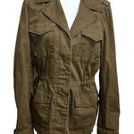 J. Crew Jacket Women S Brown Button Up Lightweight Utility Military Field Casual Photo 0
