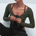 Alo Yoga  Cropped Whisper Cardigan Size small Photo 1