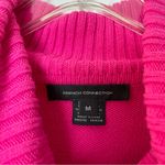 French Connection  Puff Sleeve Bright Pink Turtleneck Sweater. Photo 5