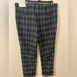 Ann Taylor NWT  Green Red Plaid Straight Leg “The Ankle” Pants Size‎ 14 Photo 1