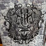 Rock & Roll Cowgirl  Blue Graphic Velvet Burnout Tee Size Medium Photo 5