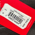 Spanx NWT Leather Like Jogger Pants Black Faux Leather Pull On Size Small 20364 Photo 4