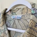 Vintage Tropical Floral Bird Print Button Up Shirt Collared ~ Women’s Size XXL Photo 5