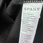 Spanx Faux Leather Drape Front Jacket Black Sz L Photo 8