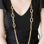 Paparazzi Street Beat Gold Necklace (417) Photo 0