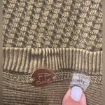 FP One Free People Casual Tan Waffle Knit Long Sleeve Sweater Size XL Photo 2