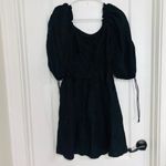 House of Harlow House of‎ Harlow 1960 Women's Puff Sleeves A-Line Dress Cotton Black Small NWT Photo 6