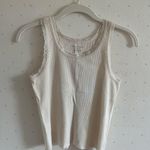 Brandy Melville Cream Lace Tank Top Photo 0