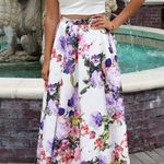 My Michelle Full Floral Maxi Skirt Photo 3