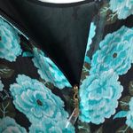 Juicy Couture  Blk Label Blk/Turq Floral Maxi Dress Photo 10