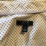 Apt. 9 POLKA DOT WOMANS BUTTON DOWN ROLL TAB SLEEVED BLOUSE WITH COVERED PLACKET SZ LG Photo 6