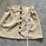 Active USA  Tan Button Mini Skirt | Size Medium Photo 7