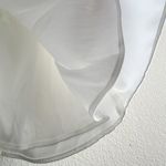 Mac Duggal Ieena for White Rhinestone Embellished Neckline Shift Dress Size 4 Photo 12