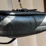 Coach Black Leather Shoulder Bag with Gold Accents Photo 6