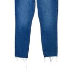 Good American  Good Classic Jeans Womens 6 Medium Wash High Rise Raw Hem Stretch Photo 2