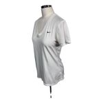Nike  Dri-Fit White V-Neck Tee Running Training Tennis‎ Pickleball Athleisure Med Photo 2