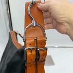 Ralph Lauren‎ Leather Farrington Hobo Shoulder Bag Black Photo 4