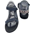 Teva Original Universal Slide Womens Size 9 Blue Multicolor Textural Sandals Photo 2