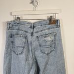 American Eagle  Super High Rise Baggy Wide Leg Jeans Light Wash Womens 8 Short Photo 5