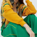 BDG Urban Outfitters  Caleb Sporty Plaid Flannel Shirt Size Small NWT Grunge 90s Photo 0