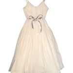 BEYONCE DRESS HOUSE DEREON SILK BUSTIER BOHO COCKTAIL WEDDING FAIRY Blue Size 2 Photo 0