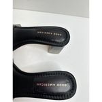 Good American Womens Sandal Size 9 Ombre Black Block Heel Square Toe Slides Photo 8