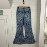 Altar'd State Altar’d State Blue Floral Flare Bell Bottom Jeans Size 27 Photo 11