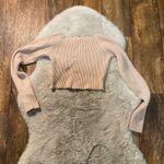 Forever 21 Crop Long Sleeve Tan Sweater Size Small Photo 4