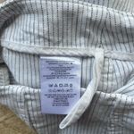 Free People Pinstripe Mini Skirt Size 2 | White & Black High Waisted Cotton Blend | Y2K Core Photo 2