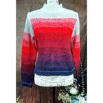 American Eagle Red Ombre Long Sleeve Mock Neck Soft  Outfitters Sweater size M Photo 3