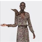 ZARA Satiny Animal Print Midi Skirt Set S/M Photo 9