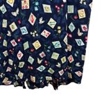 Sag Harbor Navy Blue Kitchen Utensils Novelty Print Midi Dress Womens 24W VTG Photo 7
