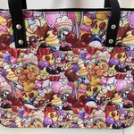 Disney  Inspired Giant Park Foods Print Vinyl Tote Bag Double Strap Pocket Photo 7