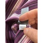 Liz Claiborne  Shirt Women Size XL Long Sleeve Striped Stretch Teacher Comfort Photo 9