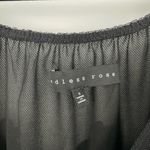 Endless Rose  Women's Black Velvet Embroidery Ruffle Off-Shoulder Blouse Size‎ S Photo 6