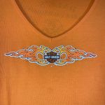 Harley Davidson 2006 Flames Mt. Vernon IL. Womens 2X orange top Photo 1