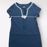 Lands' End  Black‎ Nylon Shift Dress Swim Cover up Size S Photo 4