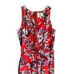 Yumi Kim Red Floral Belted Jumpsuit Size XS Photo 4