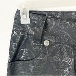 THOMAS WYLDE Black Metallic Skull Graphic Pants, Size 0 Photo 12