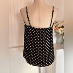 Monteau Polka Dot Tank Top Black Photo 2