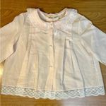 Vintage 1960s Corhan Noumair Pink Lace Hand Embroidered Babydoll Bed Shirt Small Photo 1