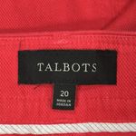 Talbots Textured Calypso Pink Pencil Midi Knee Length Cotton blend Skirt sz 20 Photo 10