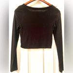 Vintage Havana Black Cutout Long Sleeve Top Size 4 Photo 2