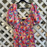 For Love & Lemons Merrill Puff Sleeve Floral Mini Dress Photo 6