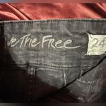 We The Free  People Womens Feel Alright Skinny Jeans Black size 24 Photo 3