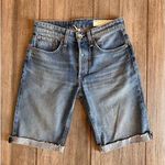 Rag and Bone Rosa Mid Rise Walking Short Medium Blue size 24 Photo 0