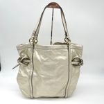 Coach  Audrie Andie Tote Bag Gold Metallic Leather Quiet Luxury Op Art 17064 Photo 1