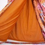 Free People NEW‎  Poets Velvet Sarong Skirt in Rust Combo, S Photo 8