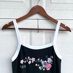 Disney Mickey Unlimited Womens Dress Black White Mickey Mouse Floral Y2K XL Photo 3